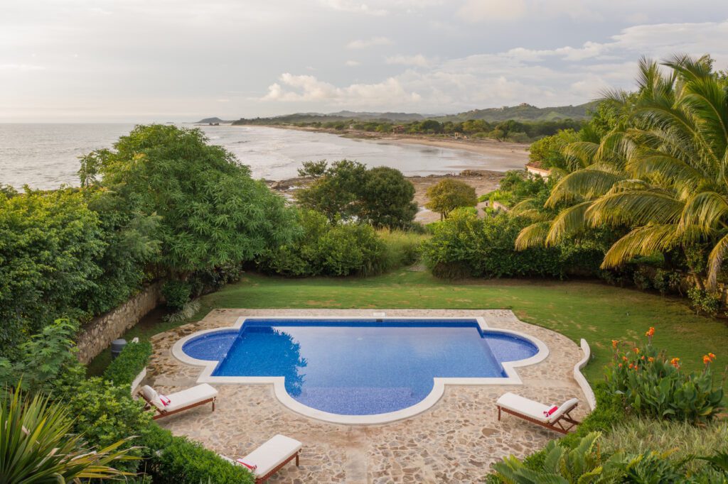 View from a beachfront real estate investment property in Nicaragua.