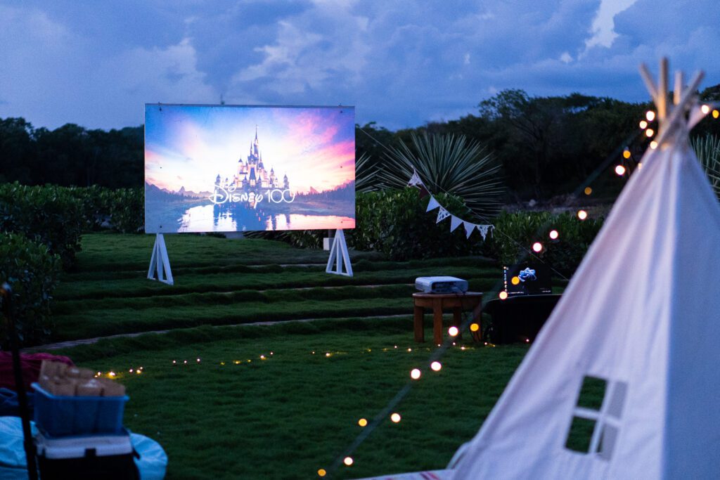 movie teepee night at Rancho Santana